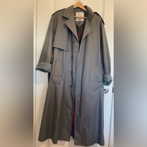 London Fog Charcoal Trench Coat